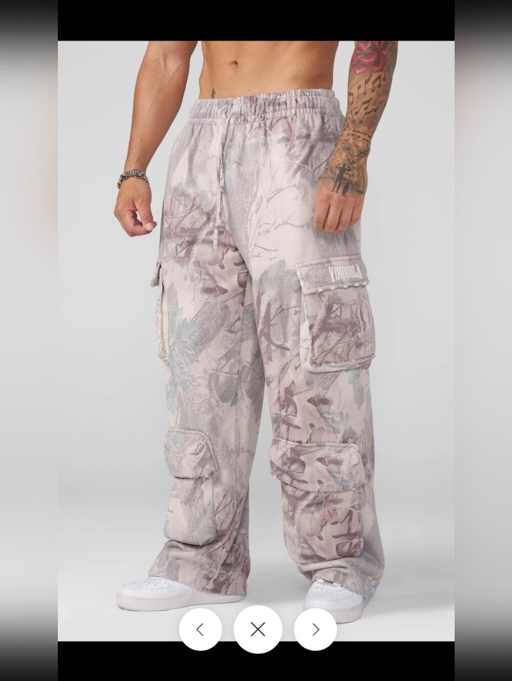 Men's YoungLA - 2033 - Heritage Camo Cargo Sweats
